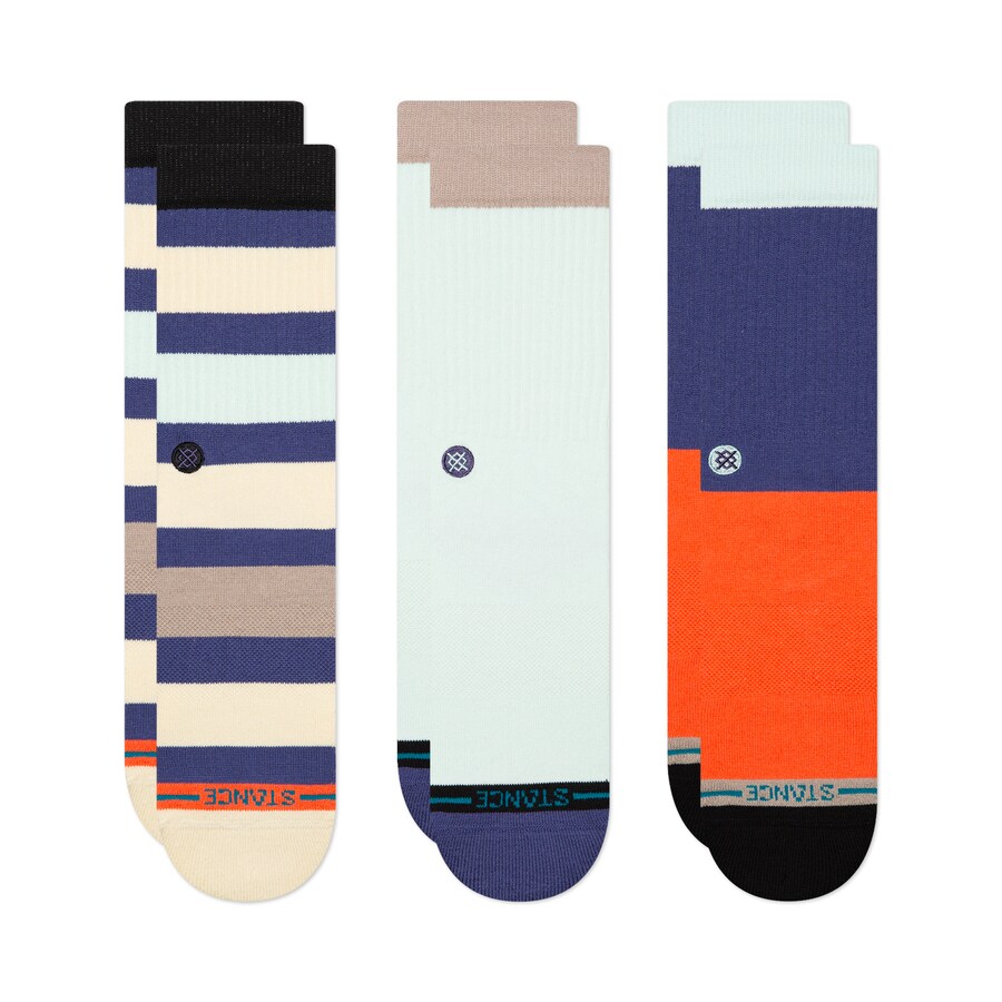 

Носки Stance Bayside, цвет Beige/Dark blue/Mint