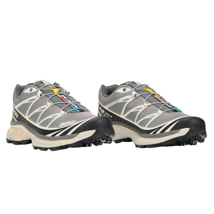 SALOMON Кроссовки XT 6 Low top Mud Contagrip Unisex Heritage Gray Black Vanilla — фото 3