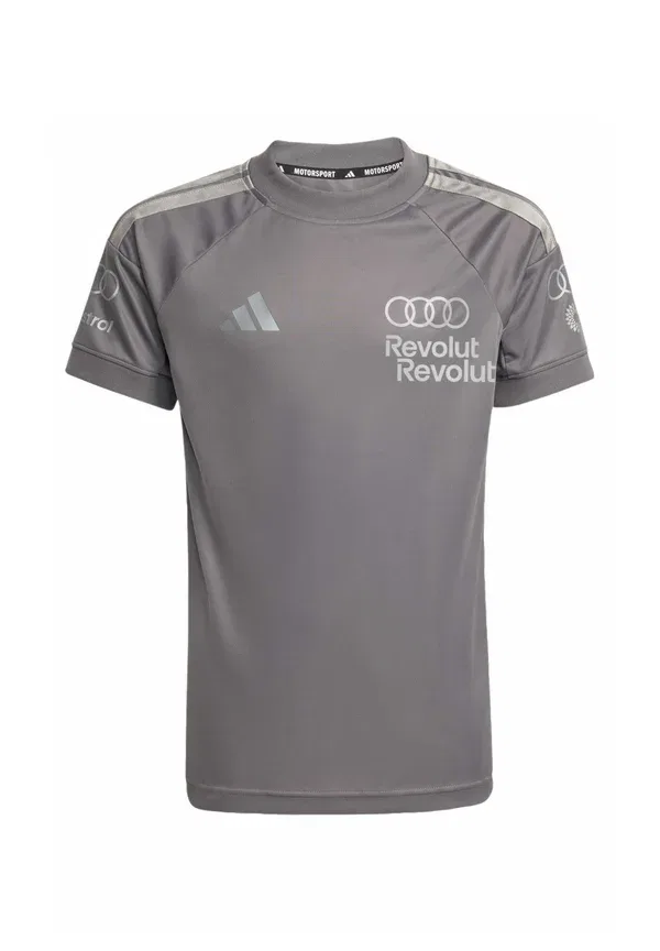Футболка спортивная Adidas Performance Audi revolut f1 team driver replica, серый страта/железный металлик