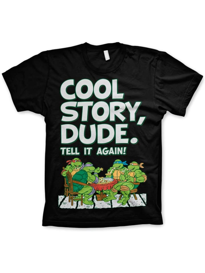 

Teenage Mutant Ninja Turtles Футболка "TMNT Cool Story Dude Big Tall T-Shirt" черного цвета, Черный, Teenage Mutant Ninja Turtles Футболка "TMNT Cool Story Dude Big Tall T-Shirt" черного цвета