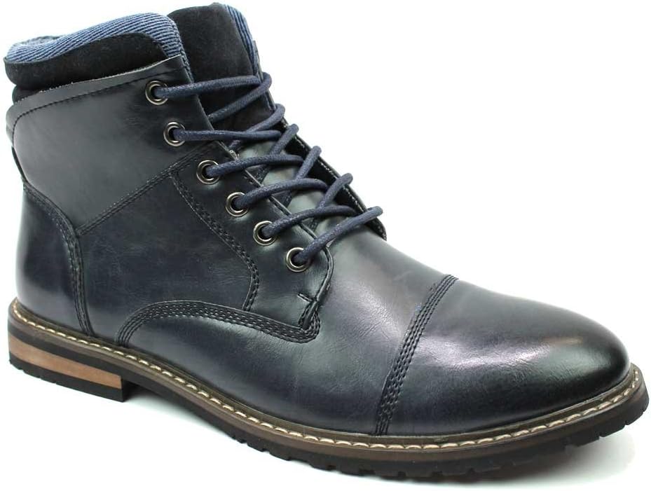 

Мужские ботинки AZAR MAN на щиколотку с закрытым носком, дерби, с современными шнурками и круглым носом, темно-синий