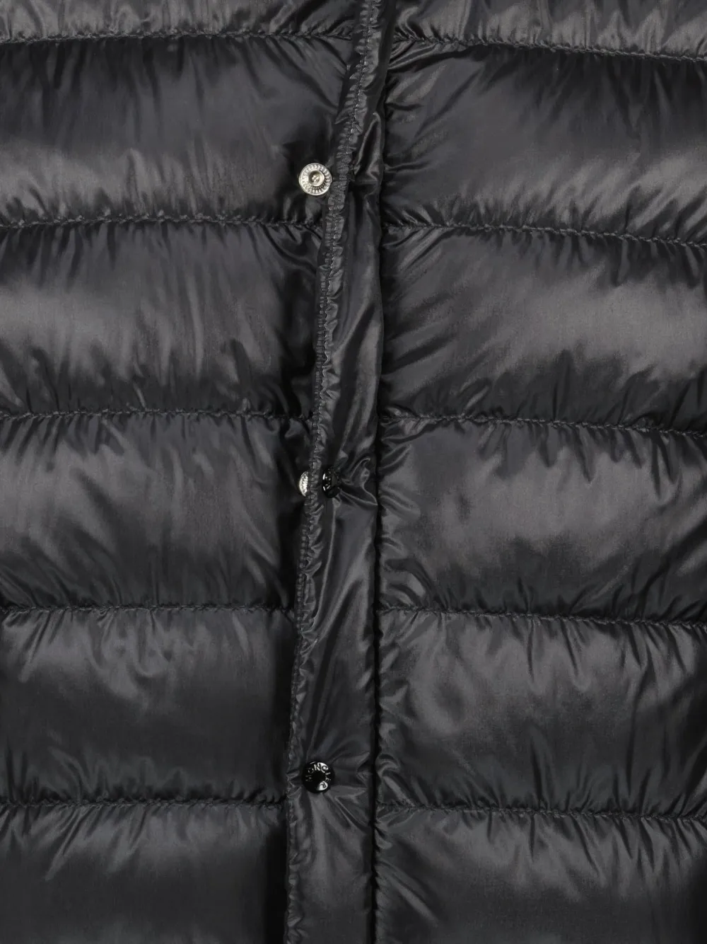 Стеганая куртка на молнии с длинными рукавами Moncler, черный — фото 3