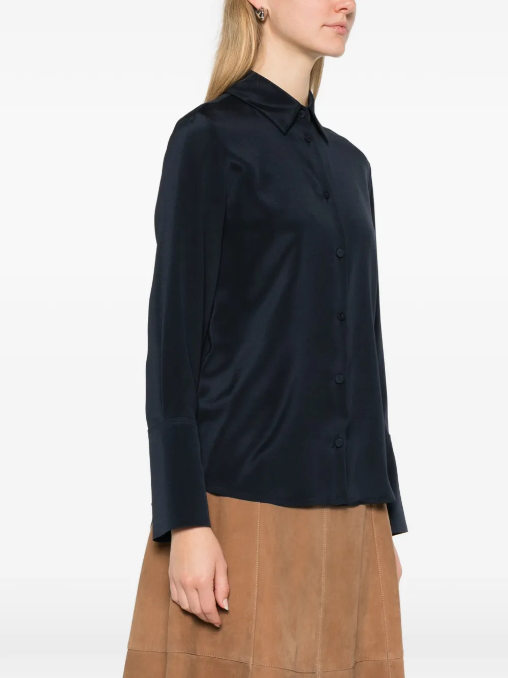 Блузка с длинными рукавами MXPvoliera Max Mara, синий — фото 3