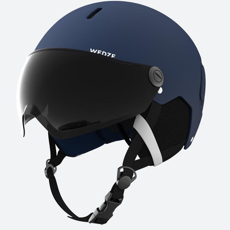 

Лыжный шлем с козырьком взрослый - PST150 синий/черный WEDZE, цвет blau