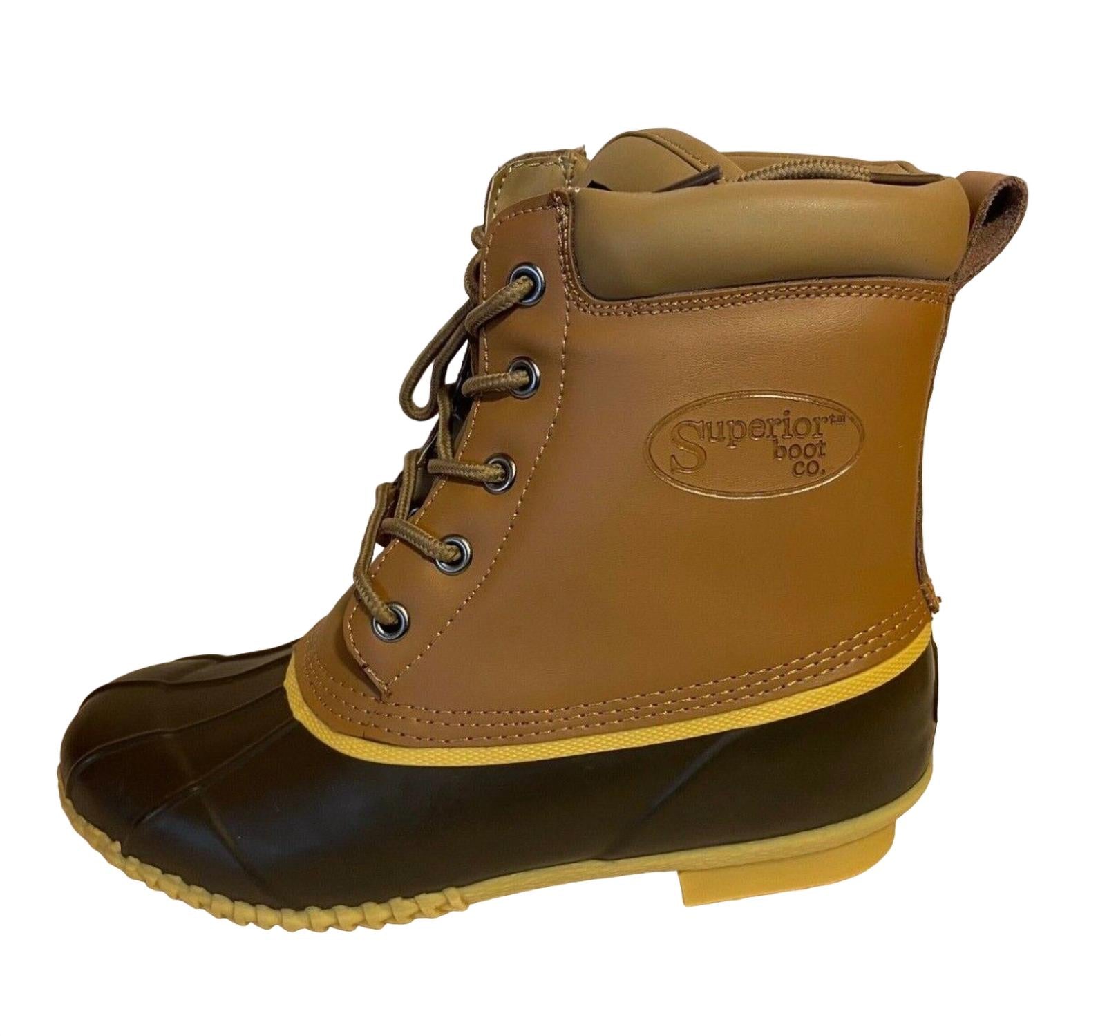 Женские ботинки Duck Boot с 5 люверсами коричневого цвета Superior Boot Co. — фото 2
