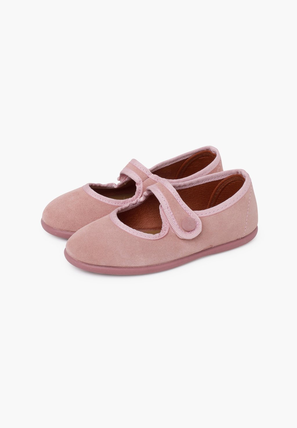 Балетки с ремешком на щиколотке Baby shoes Pisamonas, светло-розовый — фото 2