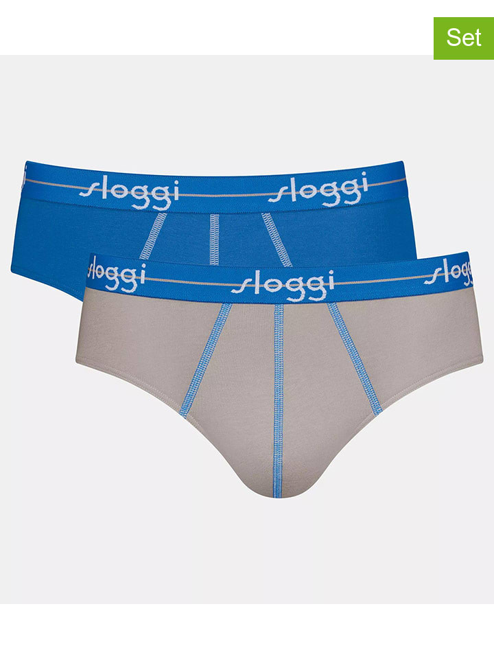

Sloggi Комплект из 2 трусов: сине-серые
