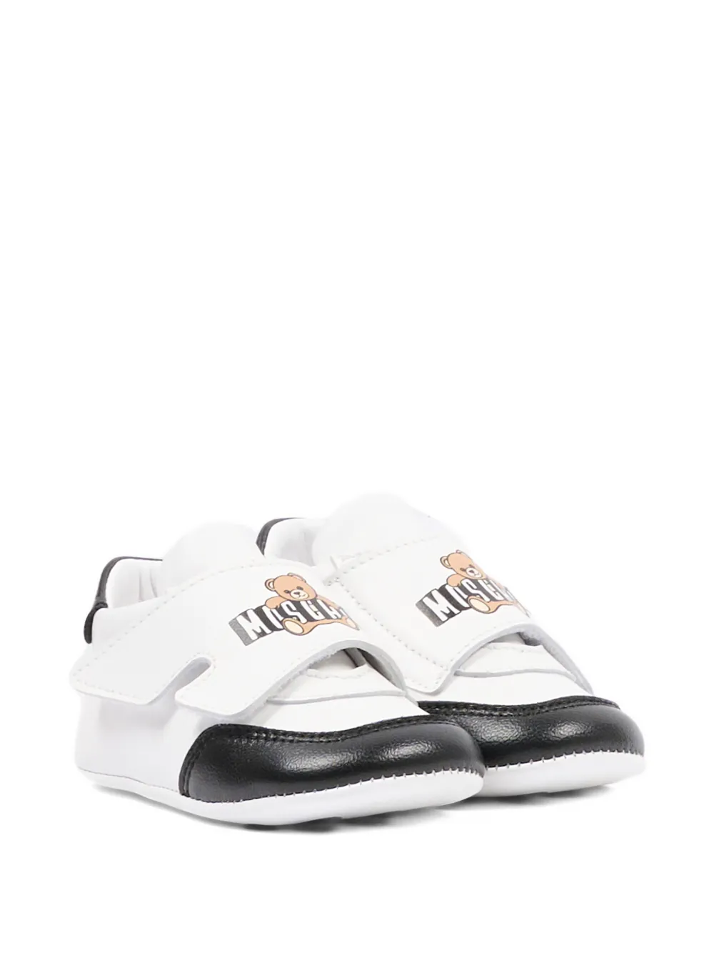 

Пинетки с логотипом Moschino Kids, белый