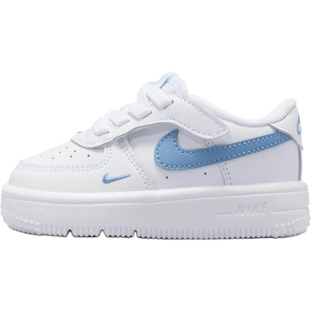 

Nike Air Force 1 Low top Toddler Shoes White Blue Infant And Toddler