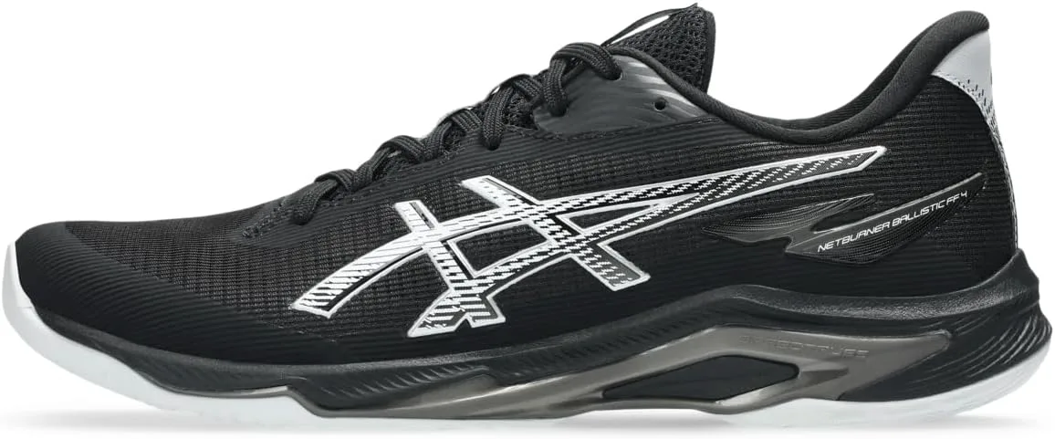 Мужские кроссовки ASICS Netburner Ballistic FF 4, черно-белый
