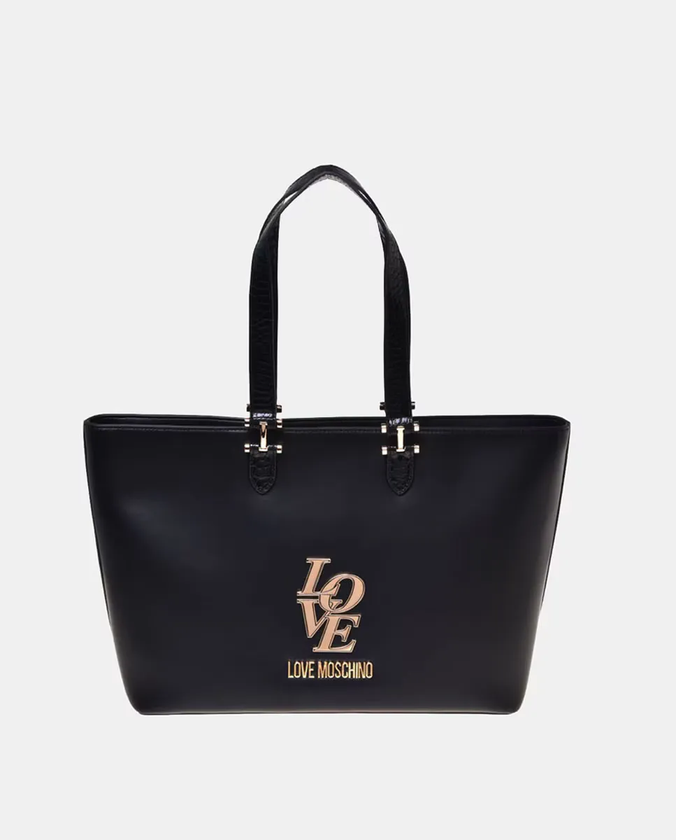 

Средняя сумка с застежкой-молнией Love Moschino, чёрный, Черный, Средняя сумка с застежкой-молнией Love Moschino, чёрный