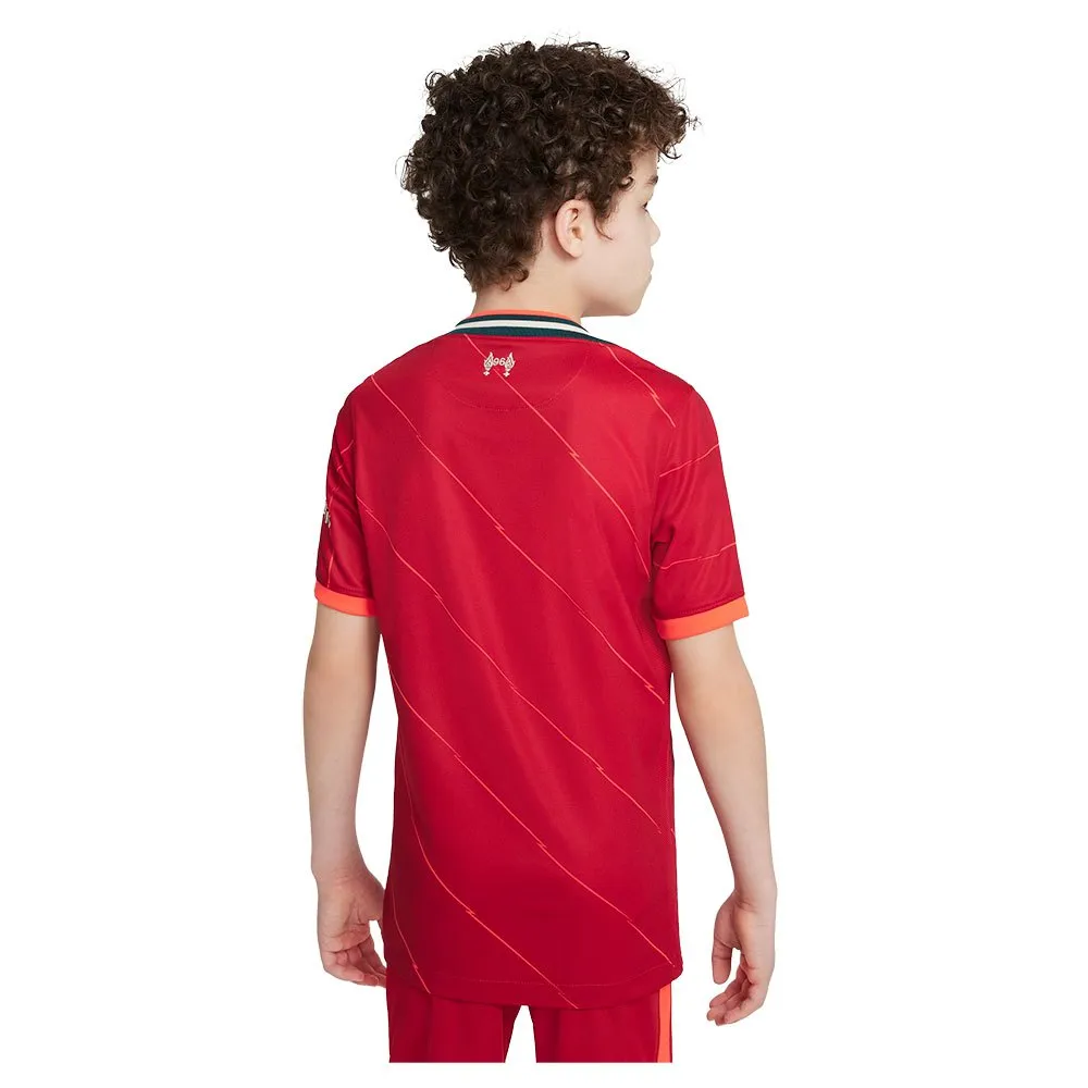 Футболка с коротким рукавом Nike FC Liverpool 21/22 Stadium home junior, красный — фото 2