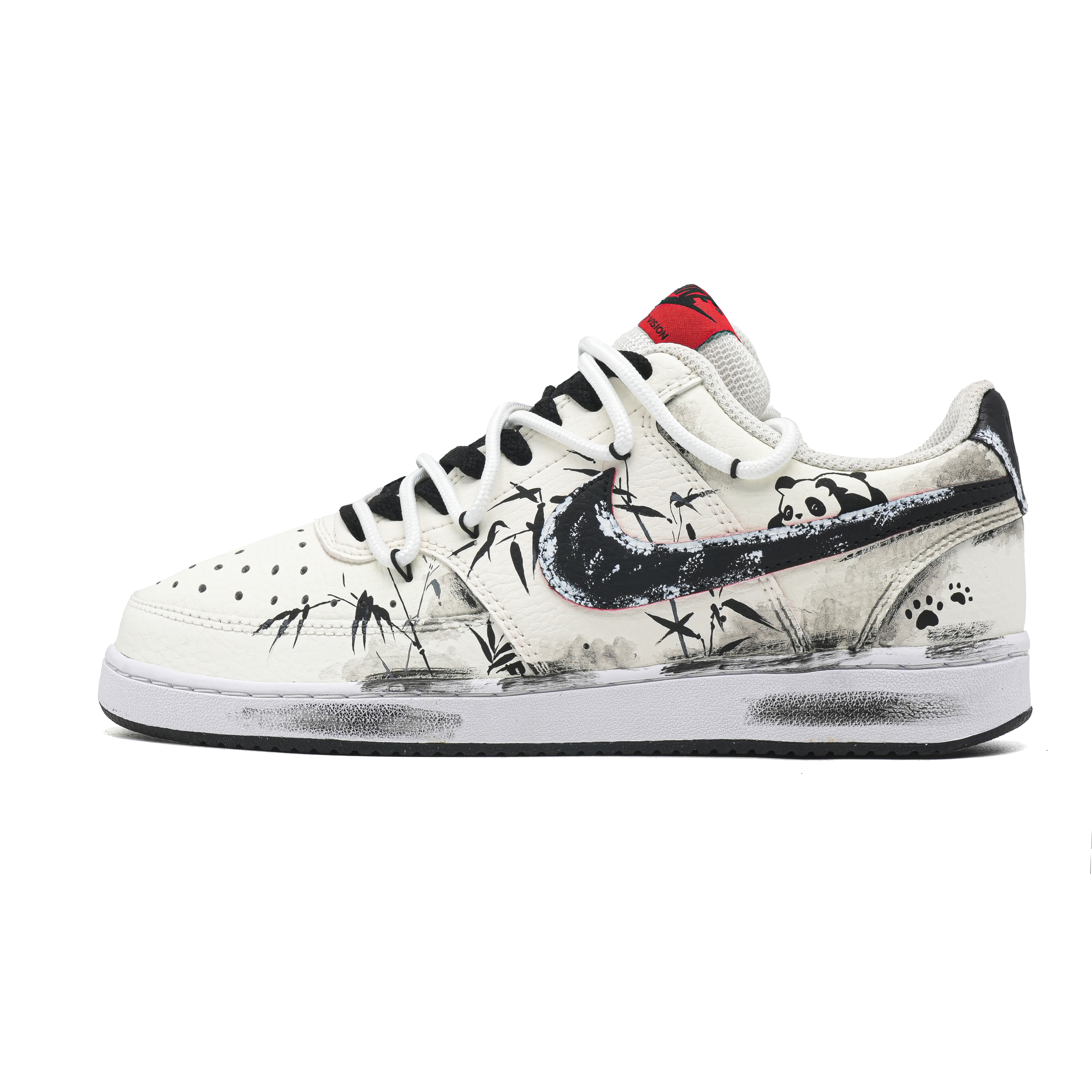 

Nike Кроссовки для скейтбординга Court Vision 1 Panda Story Low Top, мужские, черно-белые