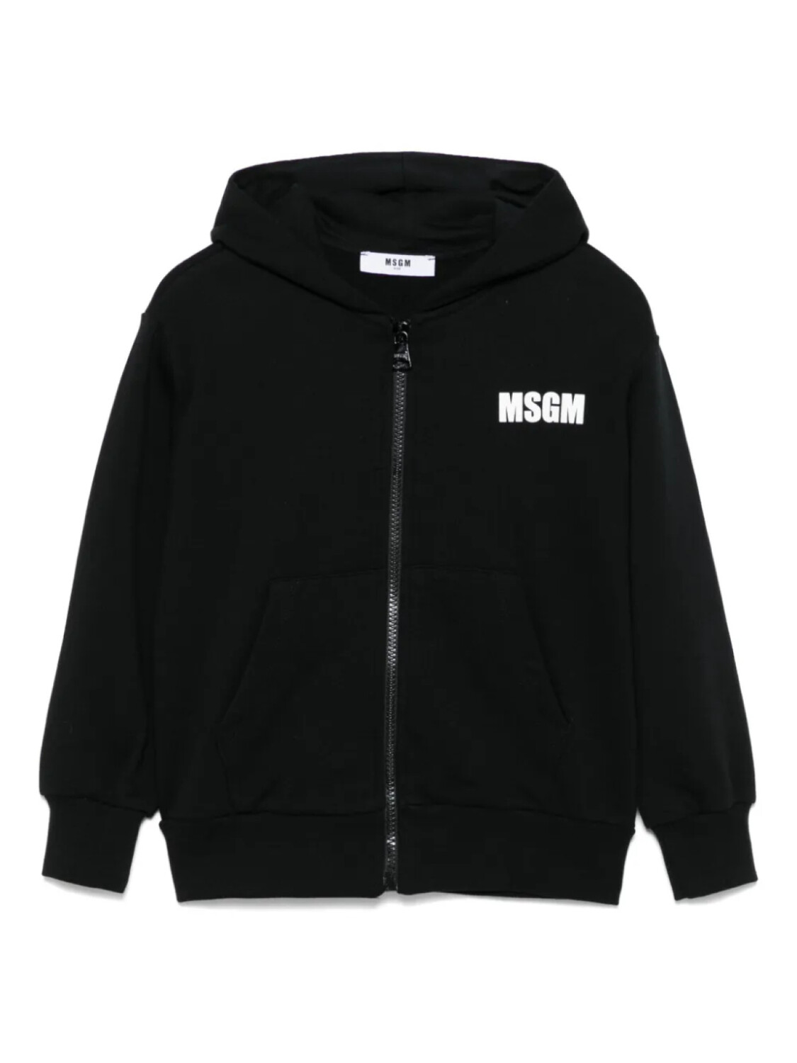

Детская толстовка с капюшоном на молнии MSGM MSGM Kids, черный