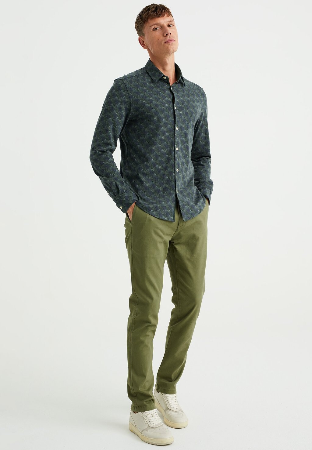 

Рубашка WE Fashion, цвет Mottled Olive