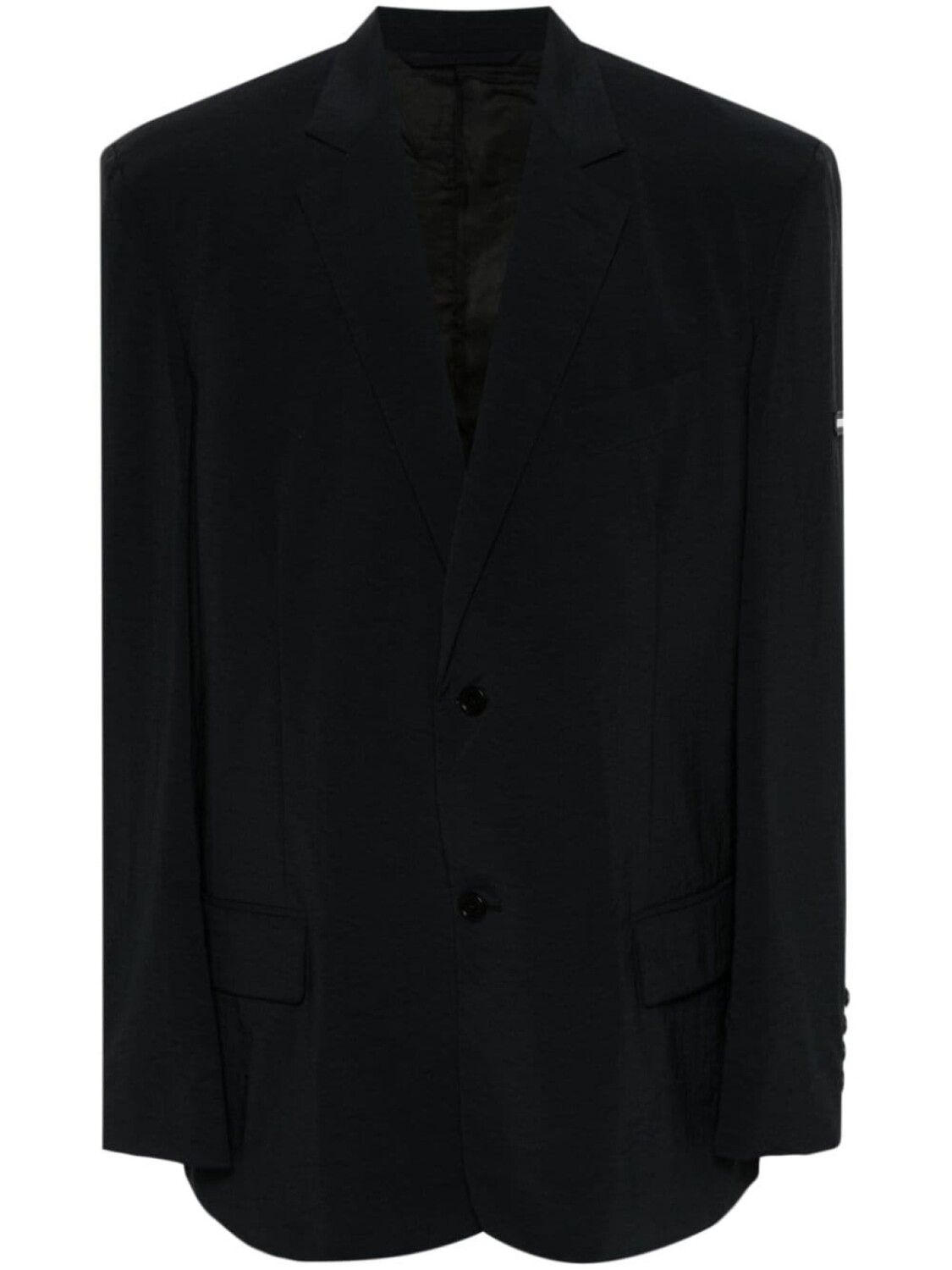 

Balenciaga блейзер с нашивкой-логотипом, черный
