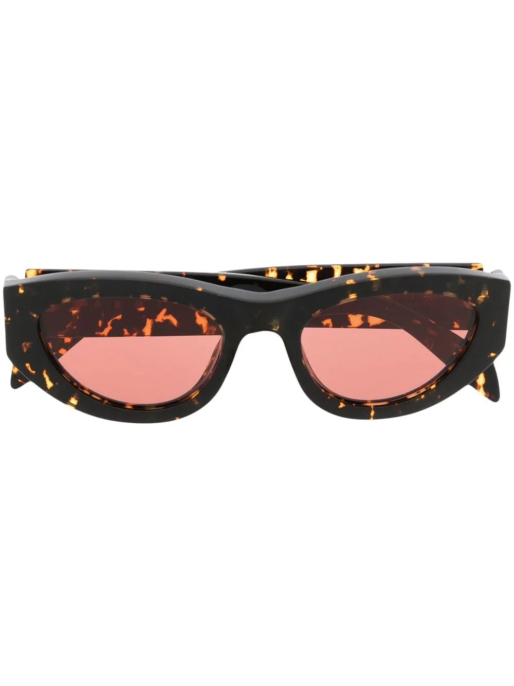 

Солнцезащитные очки VGO черепаховой расцветки Marni Eyewear, коричневый