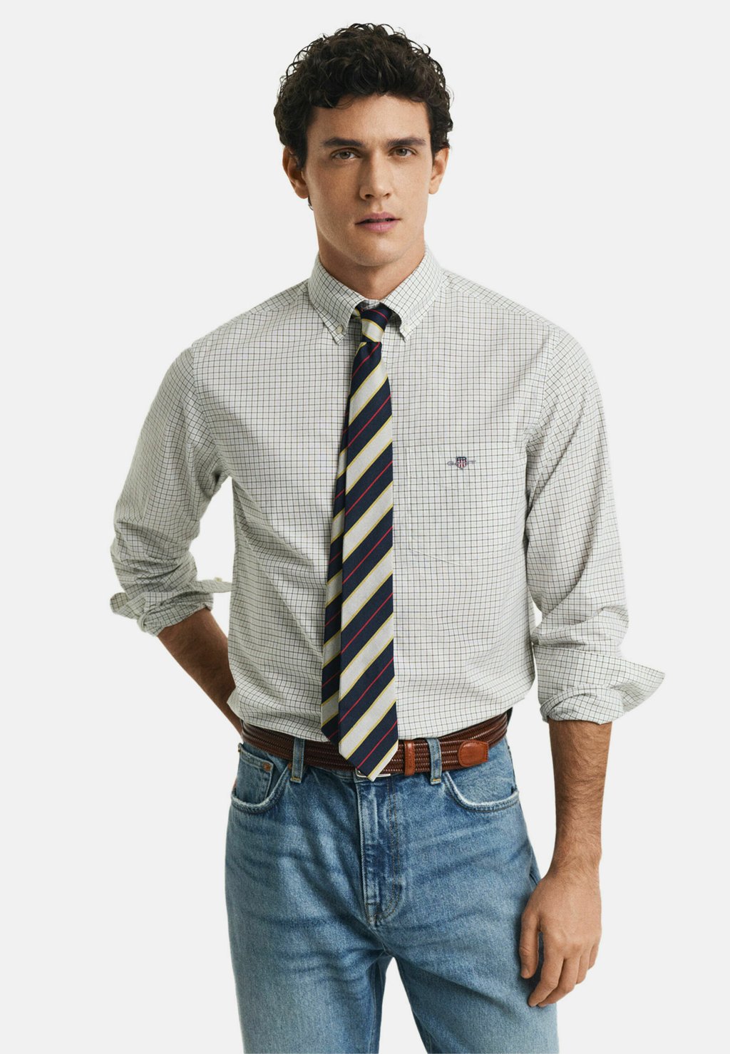 

Рубашка REGULAR FIT CHECKED GANT, цвет Juniper Green