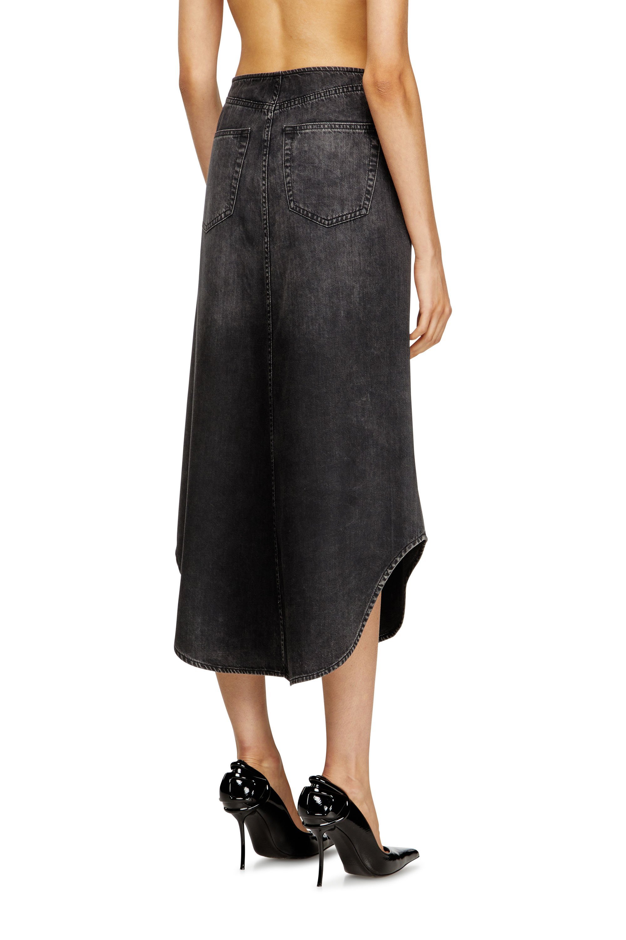 Женская джинсовая юбка DE-PLUMY-S Diesel, black