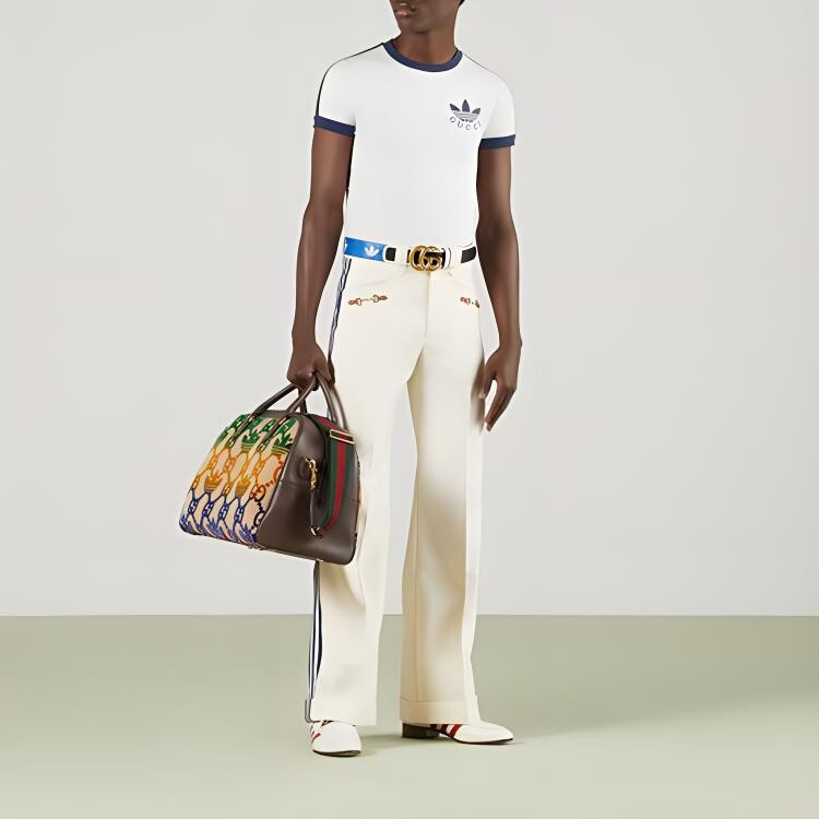 Футболка Adidas Originals X мужская белая Gucci, белый — фото 2