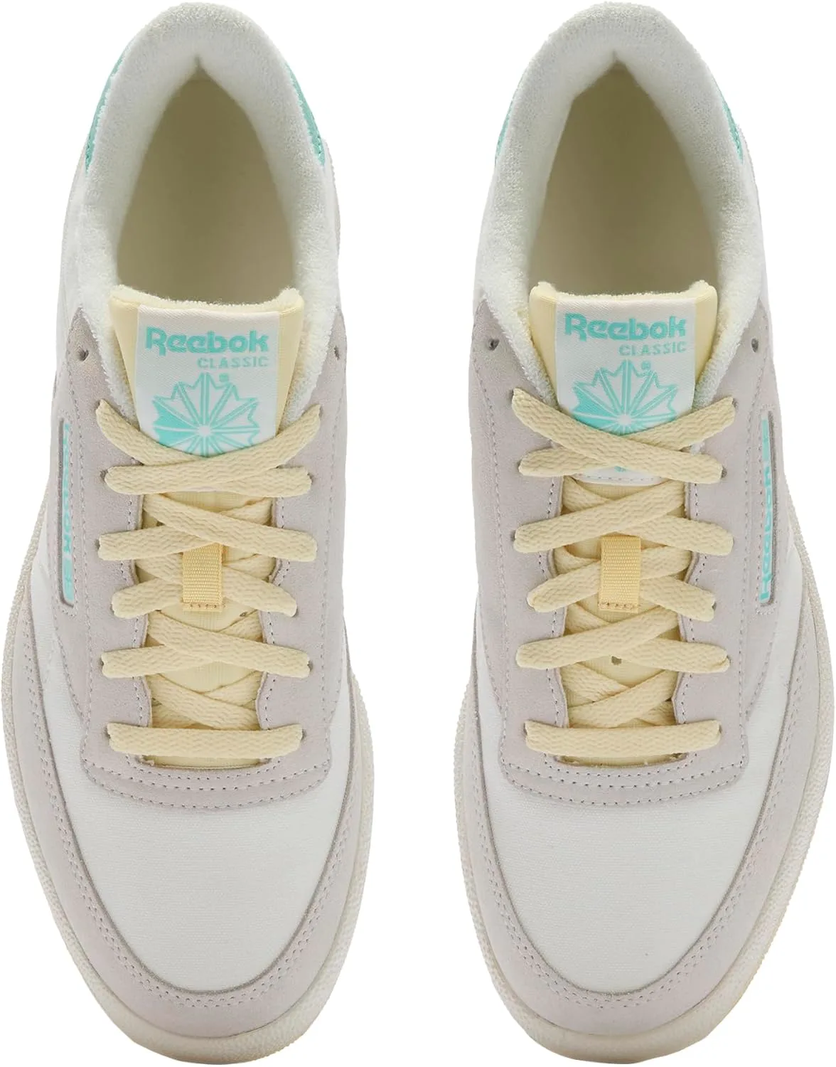 Кроссовки Reebok Unisex Club C 85 OldSneaker, желтый — фото 4