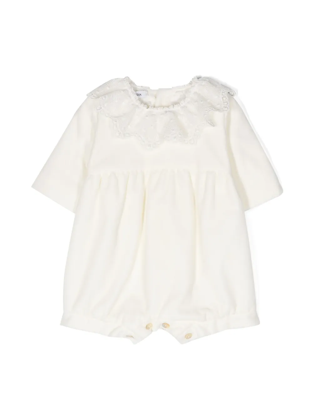 

Бархатный комбинезон Piccolo Cà Foscari JESURUM BABY, белый