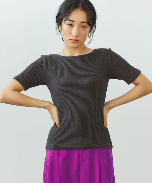 

Топ с рукавами 5/8 и чашечками STRATA, серый