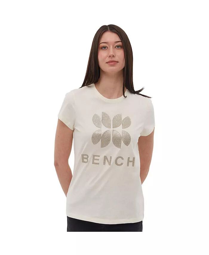 

Женская футболка Shivani с рисунком на груди Bench DNA, белый