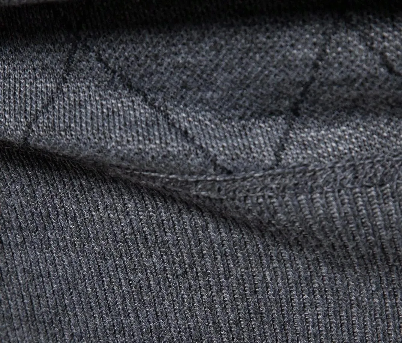 Мужской свитер вязаный American Half-Zip Fleece с воротником стойкой — фото 3