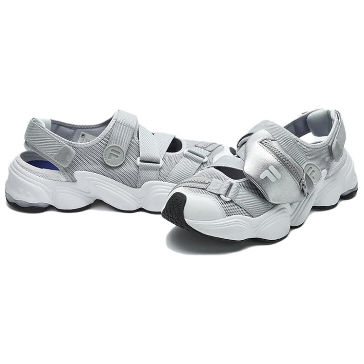 Женские пляжные сандалии Tenacity серо-белые FILA FUSION, Lunar Rock Gray/Bright White — фото 3