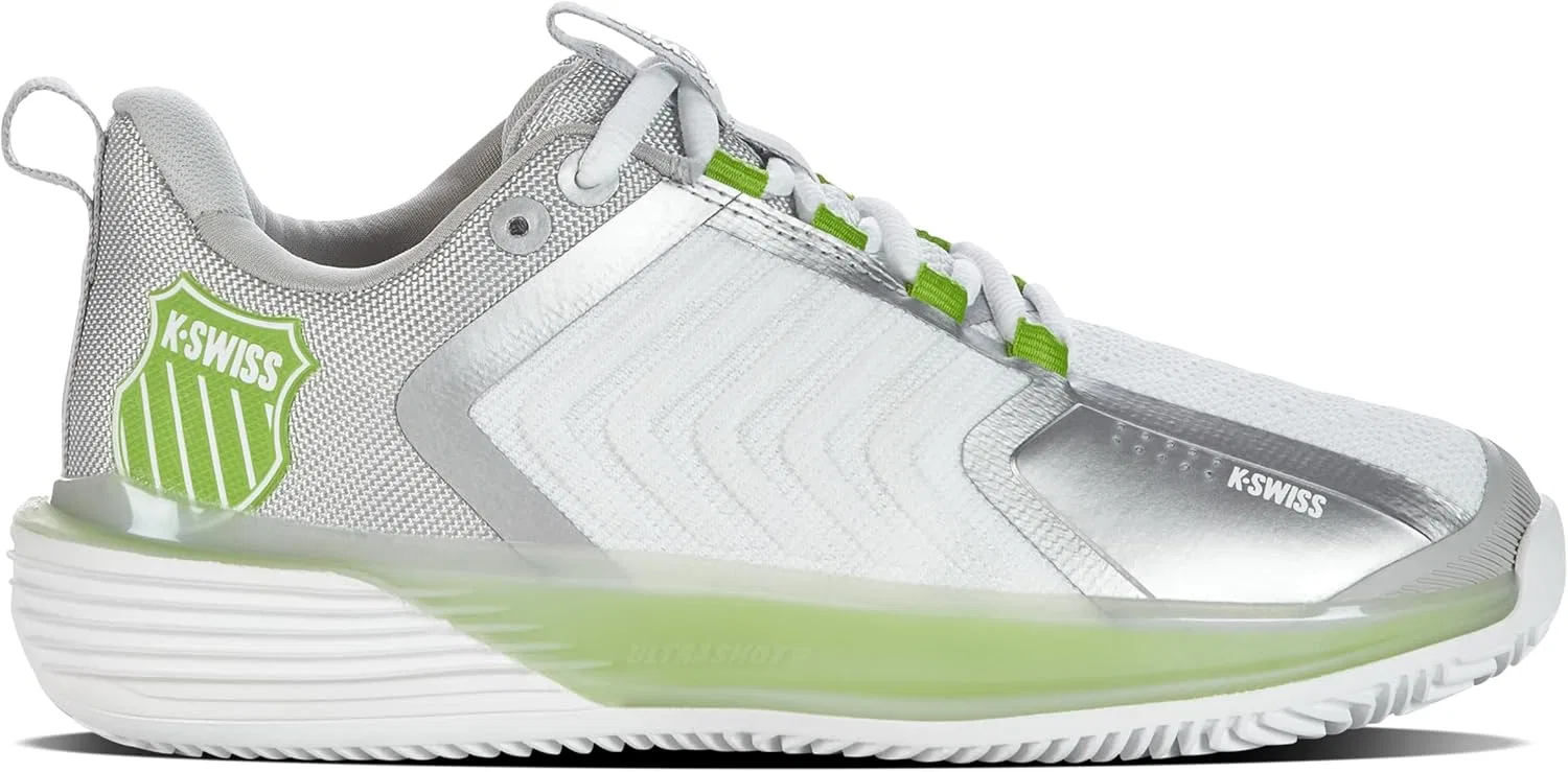 Кроссовки теннисные K-Swiss Ultrashot 3 HB, White/Gray Violet/Lime Green