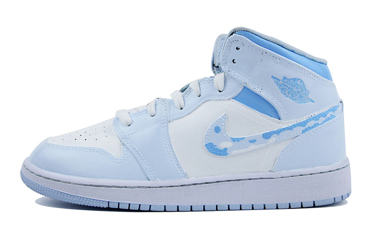 

Кроссовки Air Jordan 1 Vintage Basketball Shoes Unisex Mid-Top Blue/White