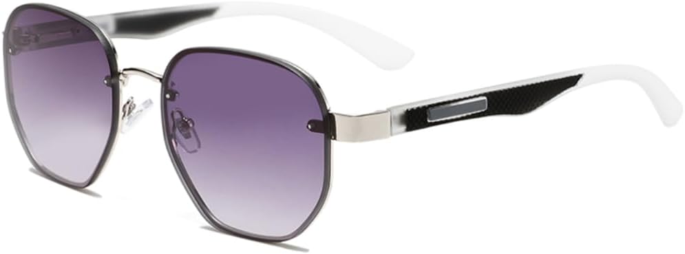 

Солнцезащитные очки с защитой UV400 | Круглая оправа, градиентные линзы | Для женщин и мужчин, для занятий спортом на открытом воздухе и вождения DSVIGF, Gradient Gray