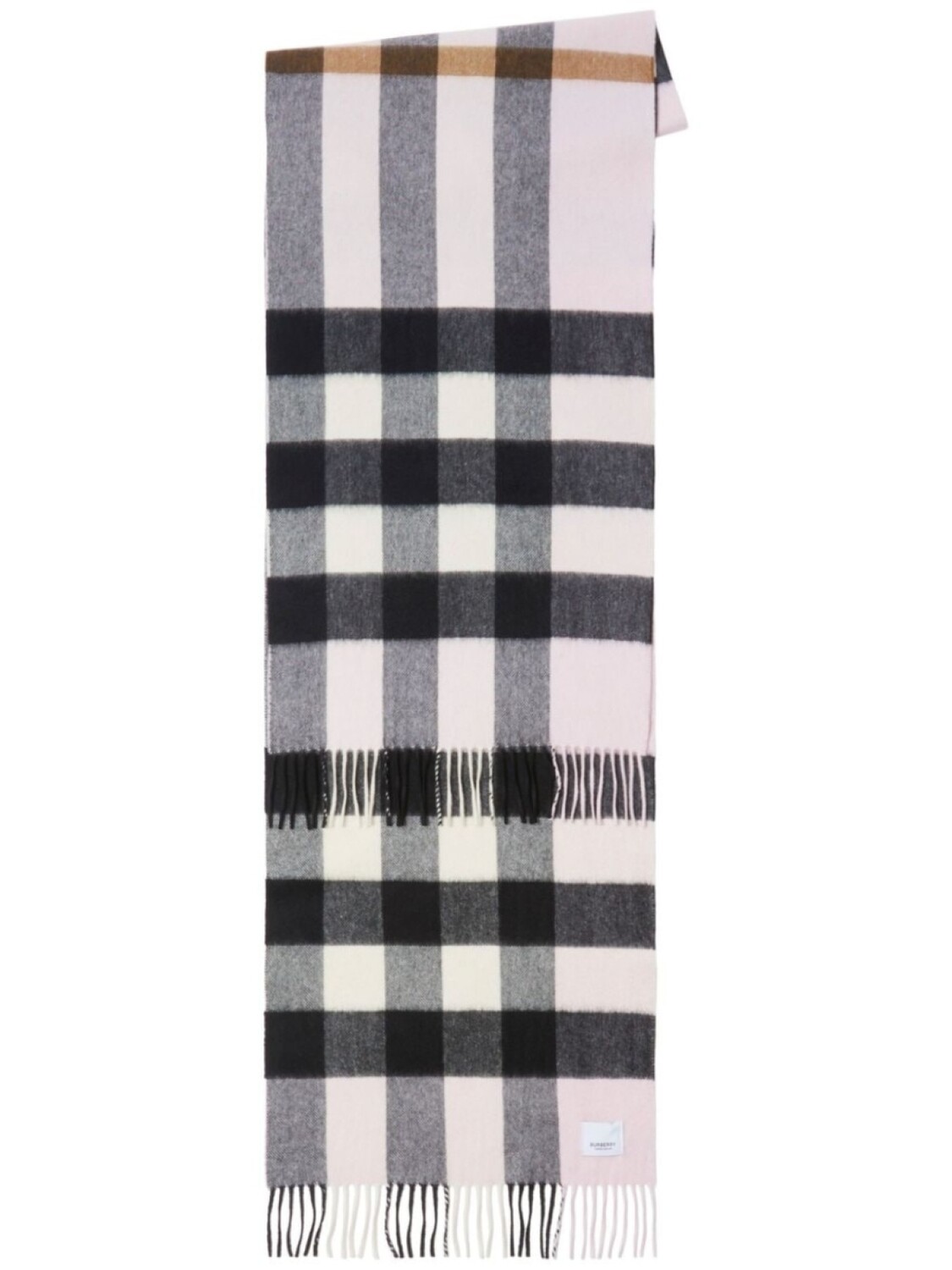 

Burberry кашемировый шарф в клетку, розовый