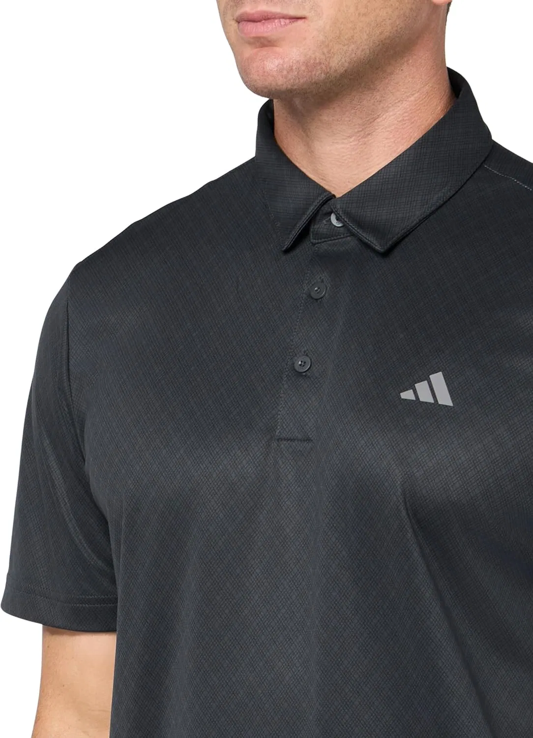 Поло adidas с принтом, цвет Carbon S18/Black — фото 3