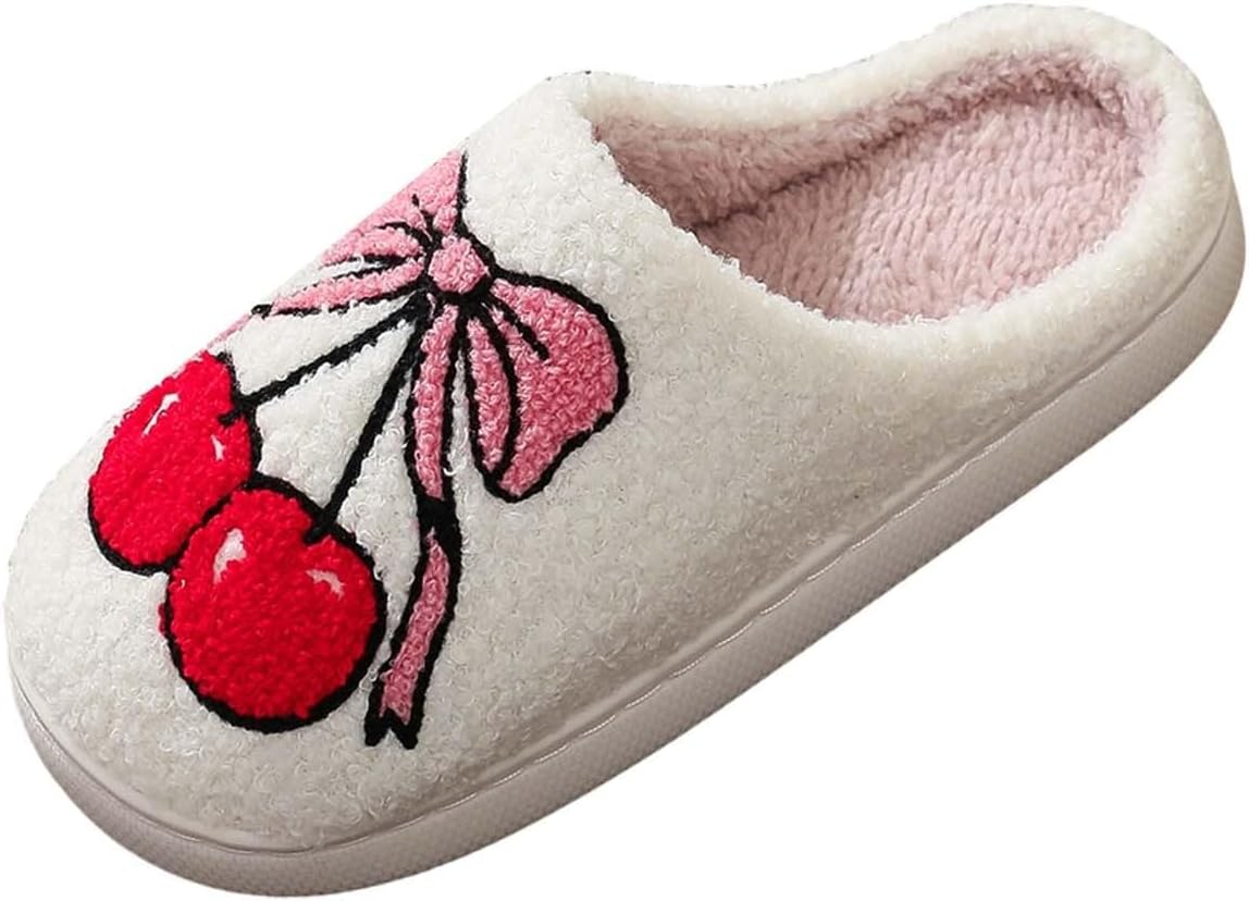 

Рождественские домашние тапочки для спальни, пушистые флисовые тапочки, женские пляжные сандалии, легкие повседневные тапочки, шлепанцы Generic, белый