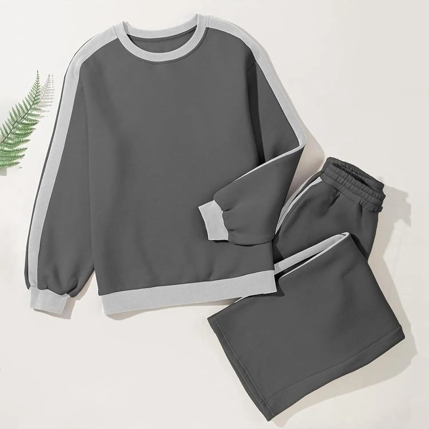 Спортивный костюм 2 предмета с карманами GOSEAGOTOFUN, 01-dark Gray — фото 3