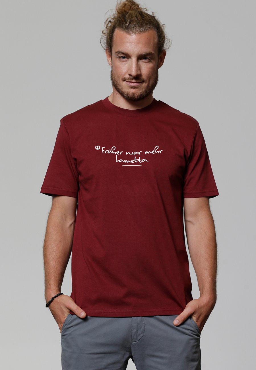 

Футболка watapparel FRÜHER WAR MEHR LAMETTA, Burgundy/Dark Red, Красный, Футболка watapparel FRÜHER WAR MEHR LAMETTA, Burgundy/Dark Red