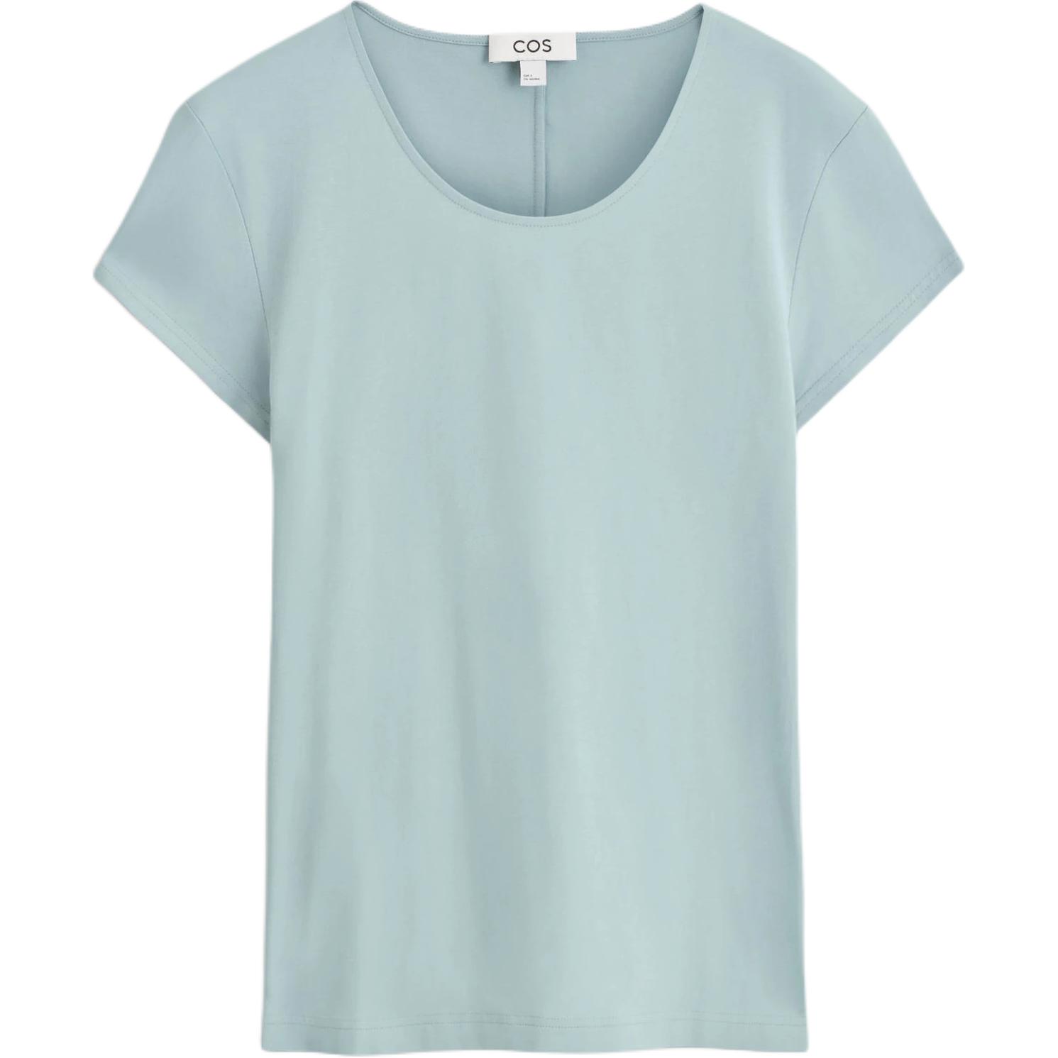 

COS Футболка женская светло-голубая, Синий, COS Футболка женская светло-голубая