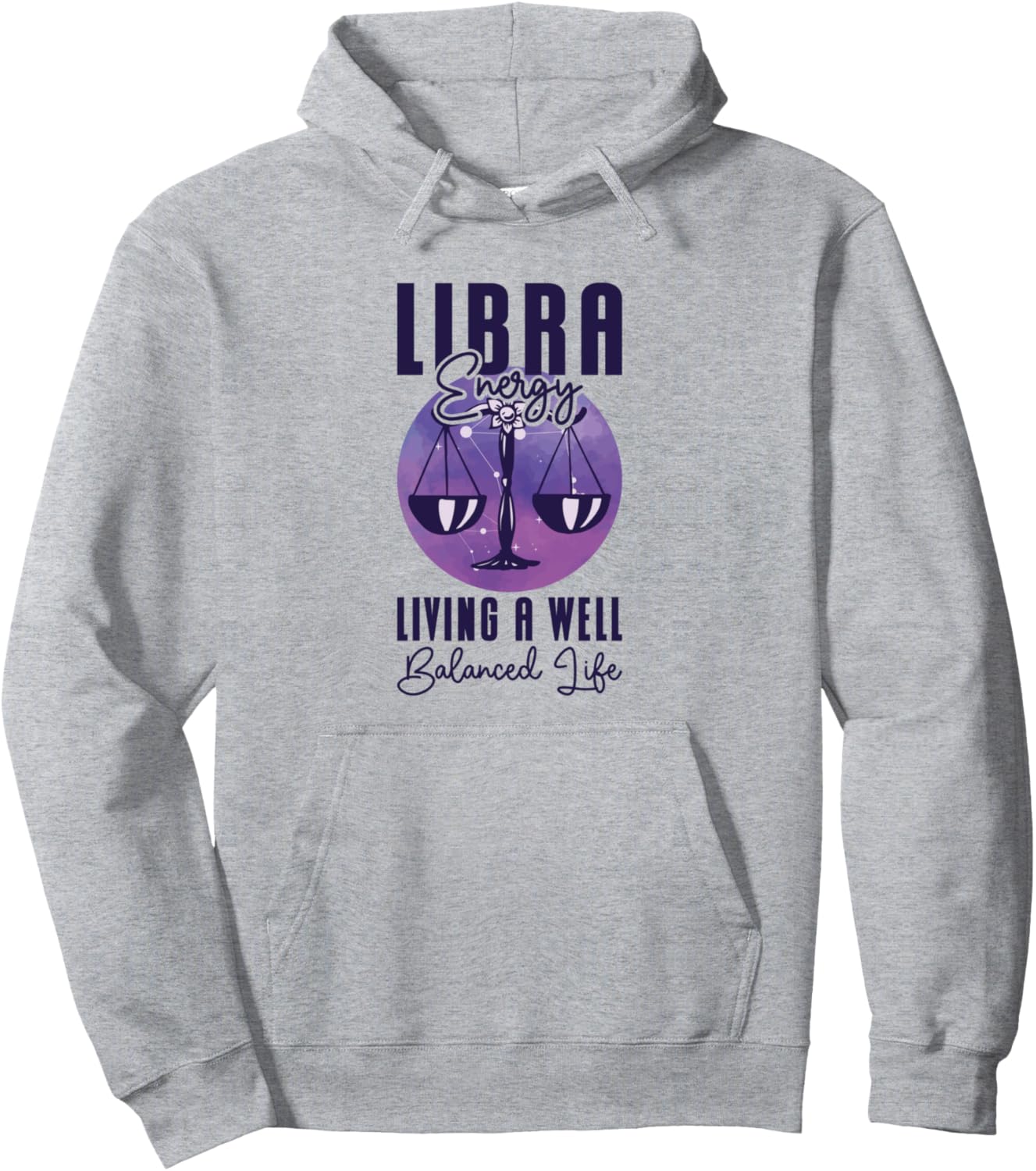 

Худи с изображением знака зодиака Весы, серого цвета Libra Energy Well Balanced Life Design, Серый, Худи с изображением знака зодиака Весы, серого цвета Libra Energy Well Balanced Life Design