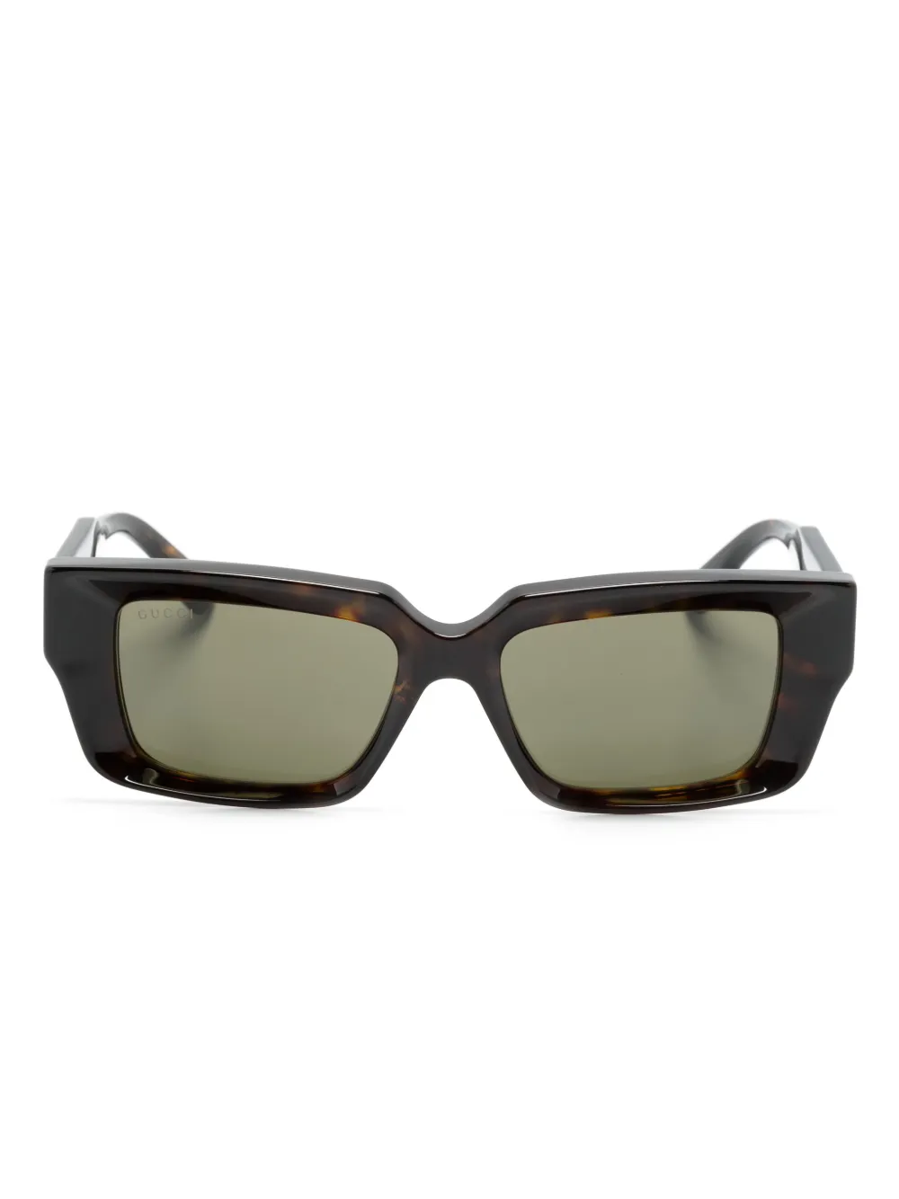 

Солнцезащитные очки в прямоугольной оправе Gucci Eyewear, коричневый