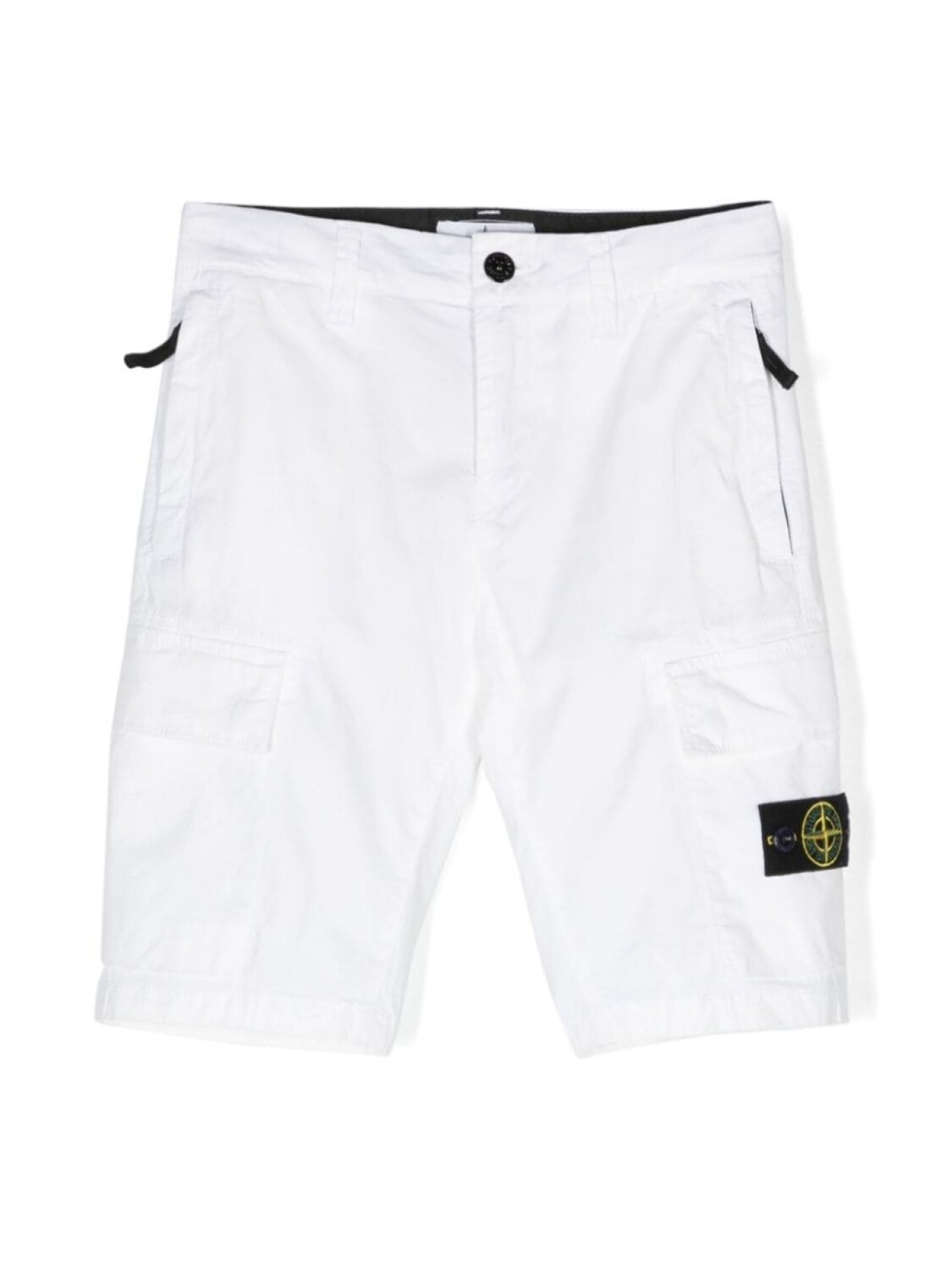 

Stone Island Junior шорты с нашивкой Compass, белый
