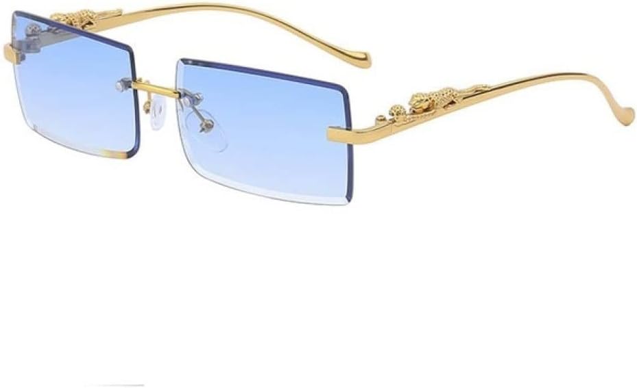 

Солнцезащитные очки без оправы для женщин, солнцезащитные очки без оправы для женщин, солнцезащитные очки с градиентным переходом для мужчин, zonnebril dames generic, Double Blue