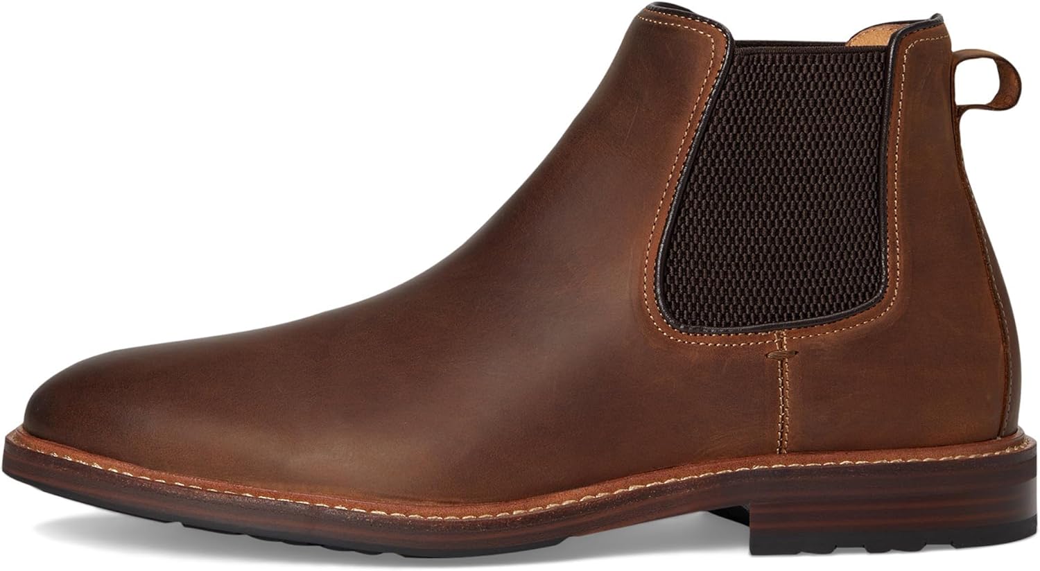 Мужские ботинки Florsheim Anthem с эластичными вставками и цельным носком, Brown Crazy Horse — фото 4