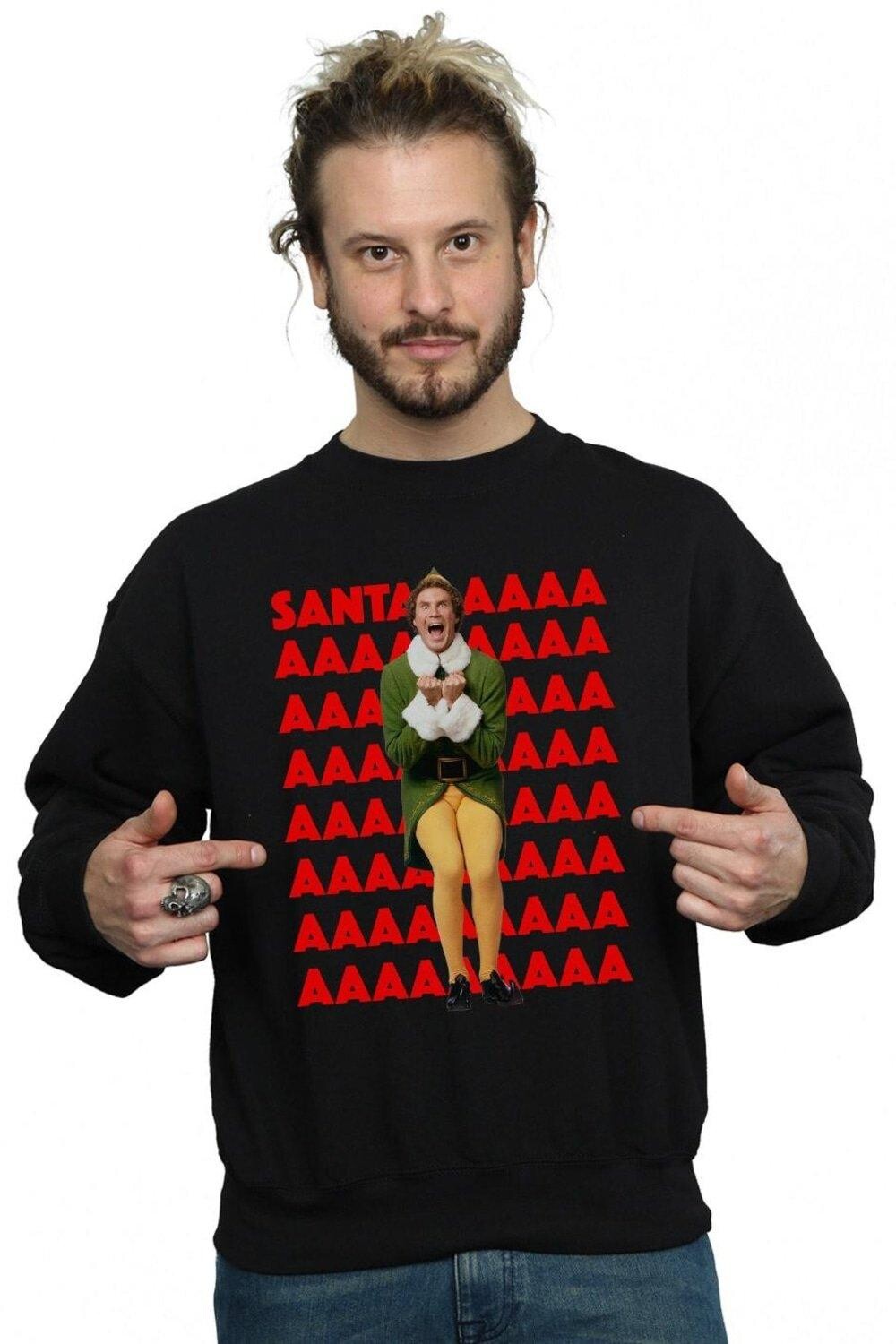 

Толстовка Buddy Santa Scream Elf, черный