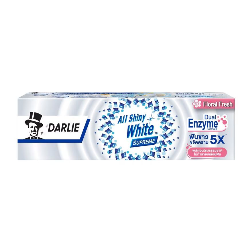 

Darlie Зубная паста All Shiny White Supreme Enzyme Floral Fresh 120 г, Pink