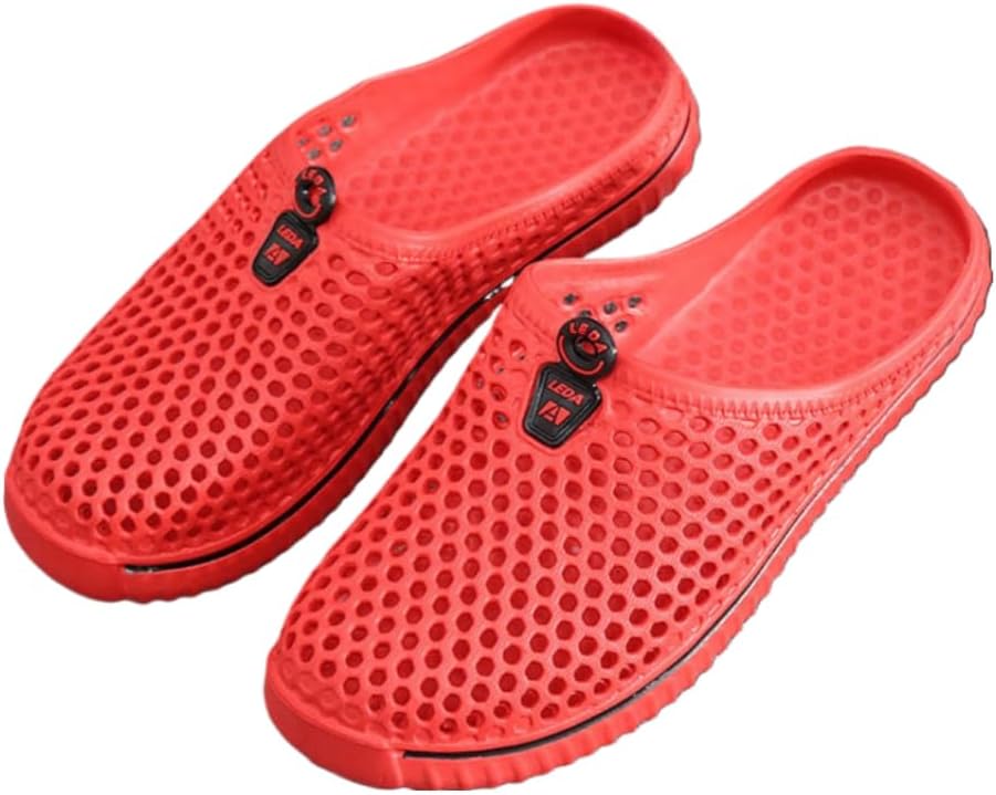 

Мужские теннисные туфли без задника, широкие мюли, кроссовки на мягкой подошве Geerta, красный