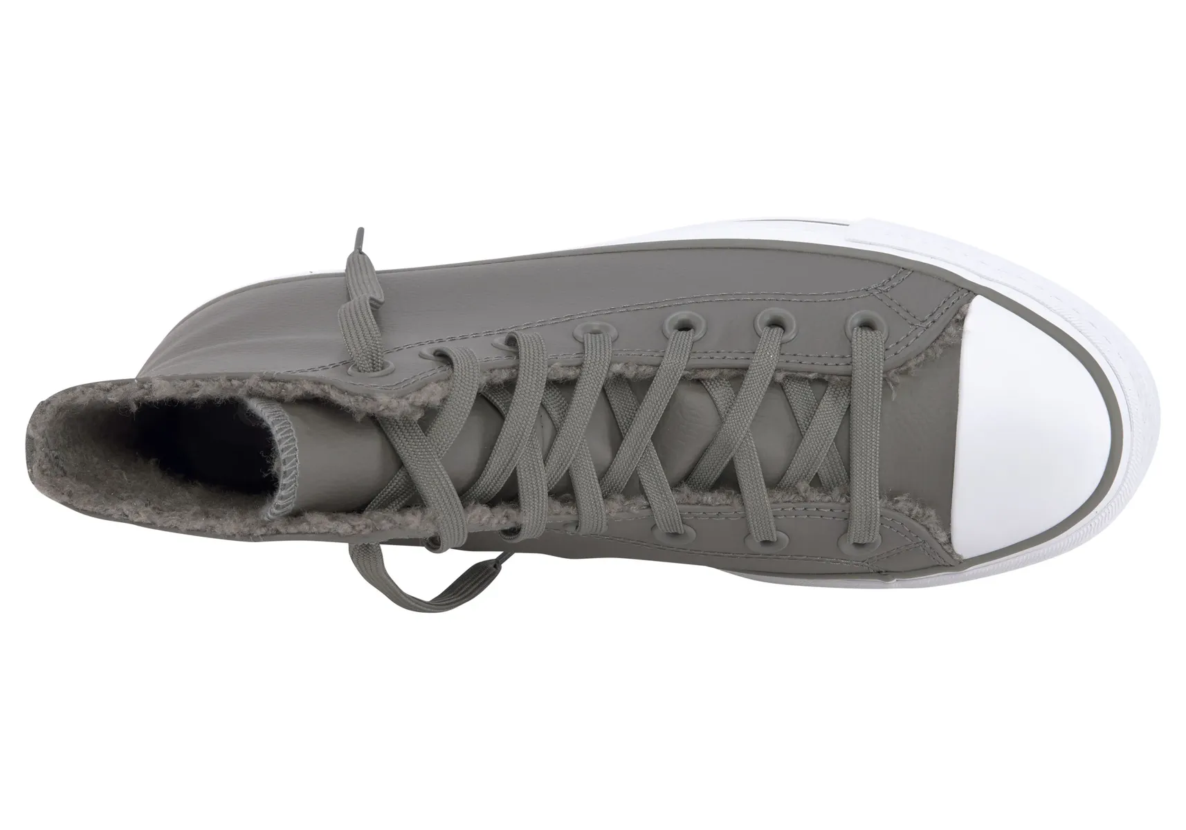 Кроссовки Converse "CHUCK TAYLOR ALL STAR LIFT PLATFORM", теплая подкладка, белый — фото 4