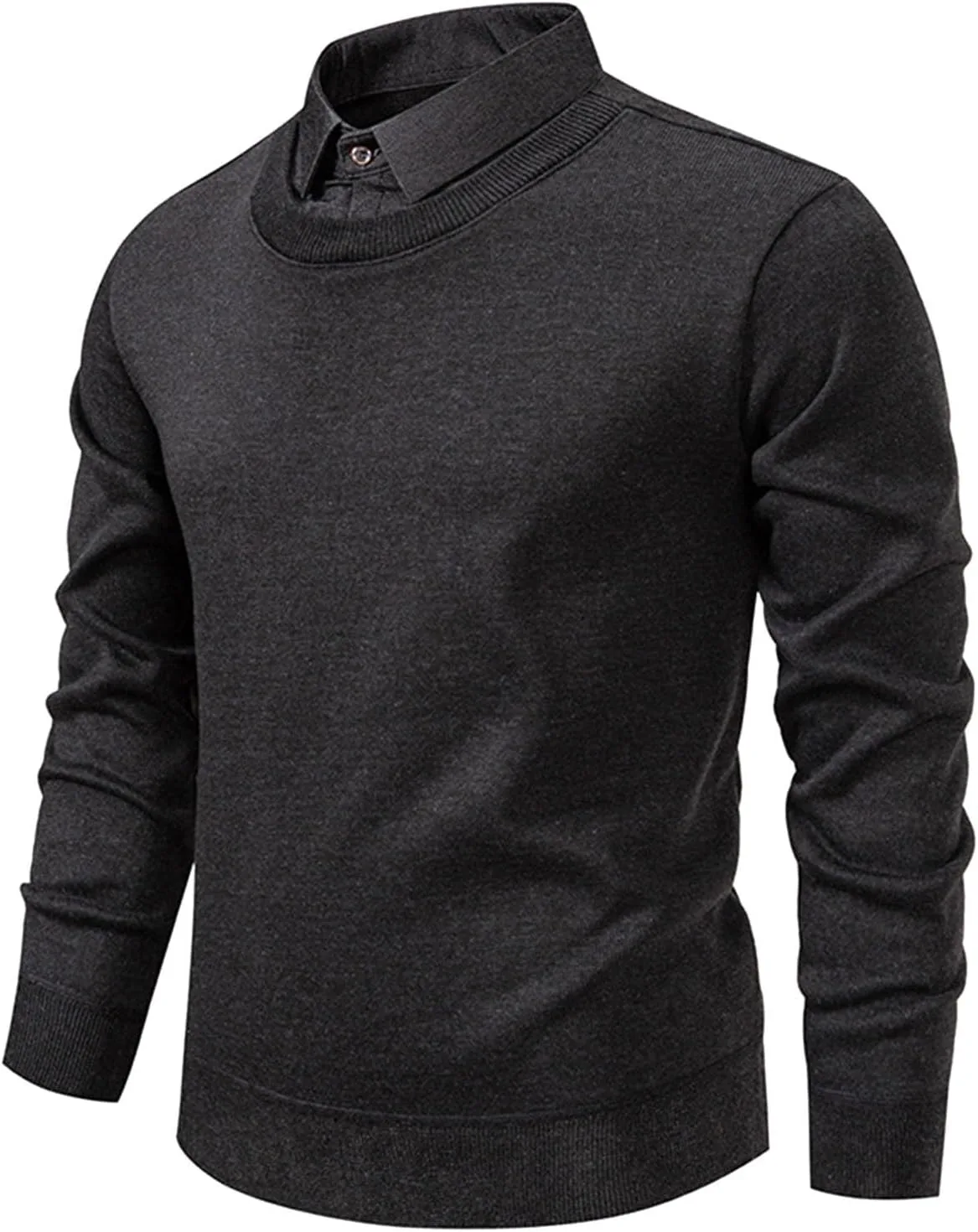 

Свитер мужской классический теплый вязаный