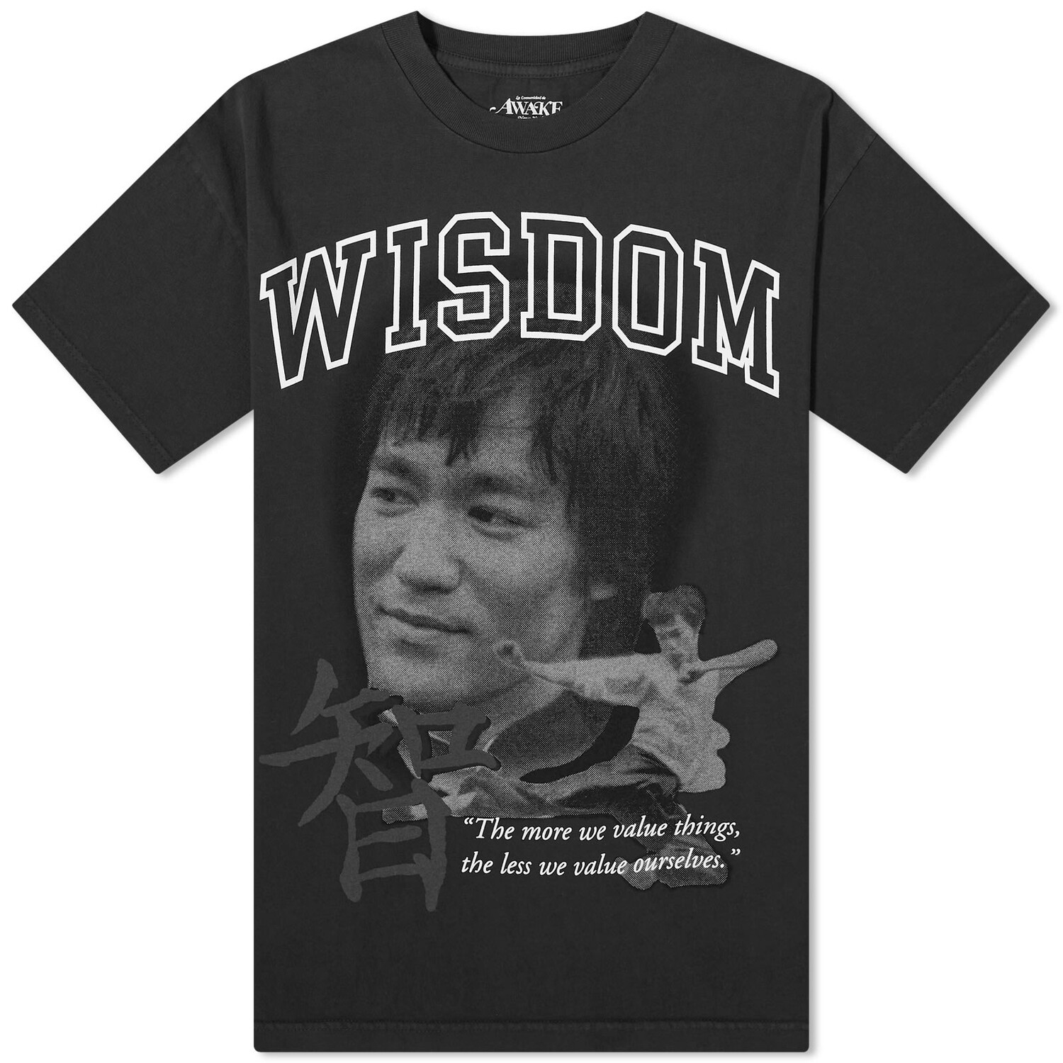 

Футболка Awake Ny Bruce Lee, цвет Washed Black